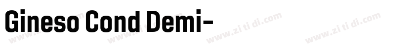 Gineso Cond Demi字体转换